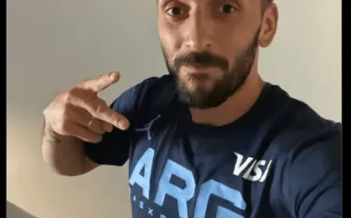 La foto de Facu con la camiseta Argentina (Fuente: Twitter Team Facu)