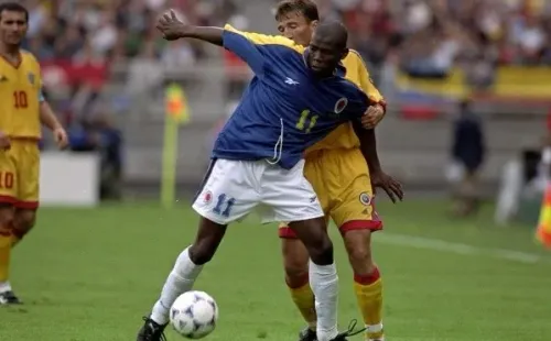 Faustino Asprilla en la Selección Colombia. (Foto. Getty)