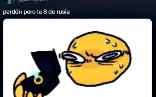 Tuit en referencia a la '8 de Rusia' del voley femenino, Nataliya Goncharova