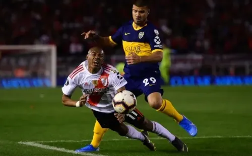 Weigandt, el único lateral con experiencia vs. River (Fabra no estará). (Foto: Getty Images)