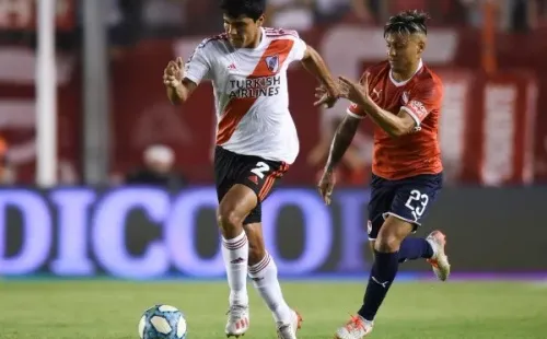 Robert Rojas en un partido de River. (Foto: Getty)
