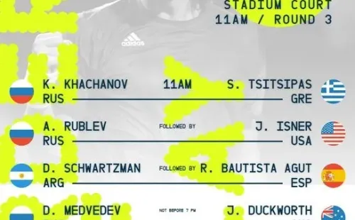 Los partidos de HOY, jueves 12 de agosto, en el cuadro masculino del Masters de Canadá. (Foto: Twitter @NBOtoronto).