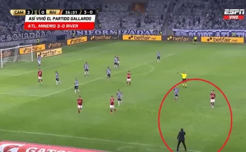 Gallardo, en llamas con Enzo Fernández.