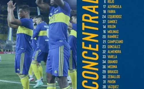 Los convocados de Boca Juniors para visitar a Platense. (Foto: Twitter oficial de Boca Juniors).