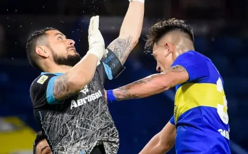 Arias descolgando un centro. Foto: Getty