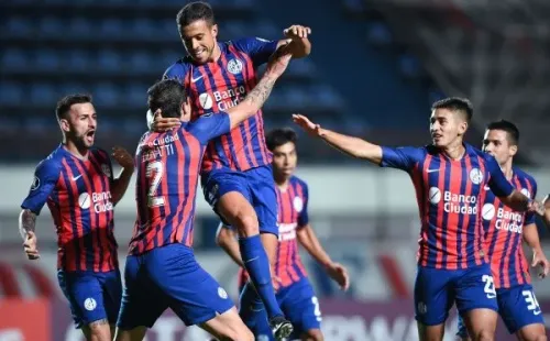Di Santo, feliz en San Lorenzo. (Foto: Getty)