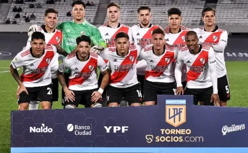 Los once elegidos por Gallardo ante Independiente. Foto: Getty