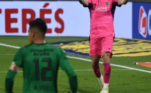 El festejo del arquero de Boca