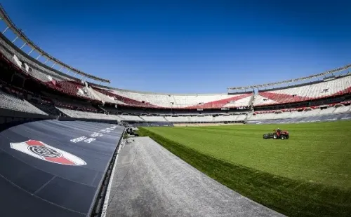 El Monumental se prepara para el Superclásico. (Foto: Getty)