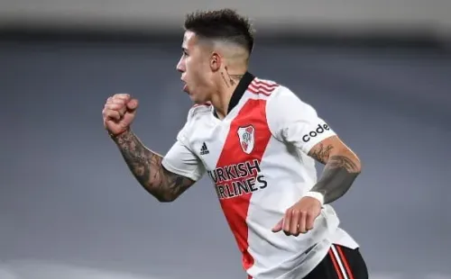 Enzo Fernández, titular en la práctica. (Foto: Getty)