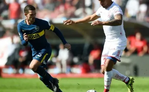 Chávez jugando en Huracán. (Foto: Getty)