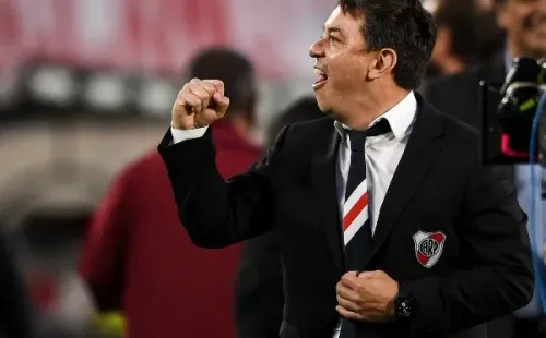 Marcelo Gallardo y un mensaje muy claro. (Foto: Getty)