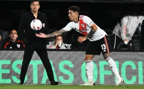 Enzo Fernández y Marcelo Gallardo, Liga Profesional Foto: GettyImages