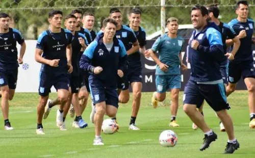 Racing volvió a los entrenamientos Foto: web oficial de Racing