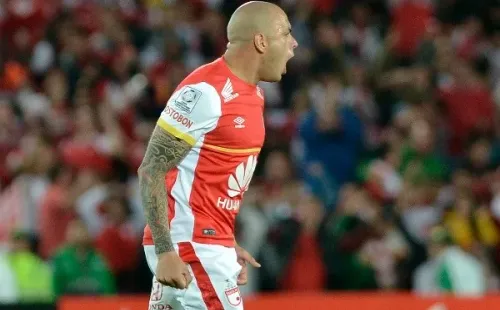 Perez no usó la 10 de Boca, pero sí la de Independiente Santa Fe. (Foto: Getty Images)