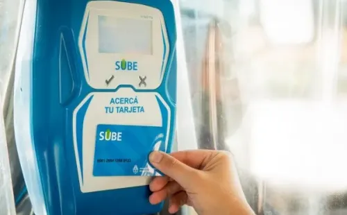 Tarjeta Sube.