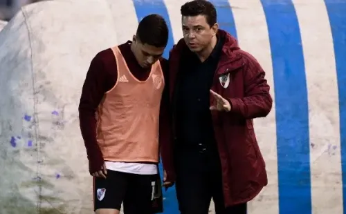 Gallardo y Juanfer en River.