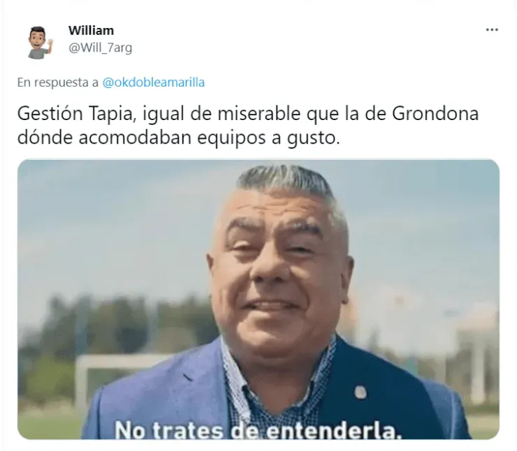 El enojo de los hinchas en Twitter.