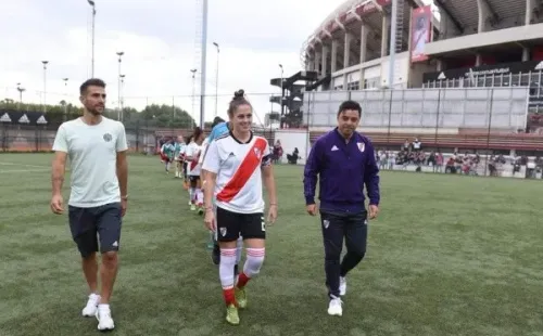 En el 2019, con la visita de Gallardo y Ponzio (Prensa River)