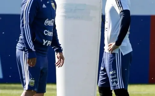 Agüero y Sampaoli, una relación tensa.