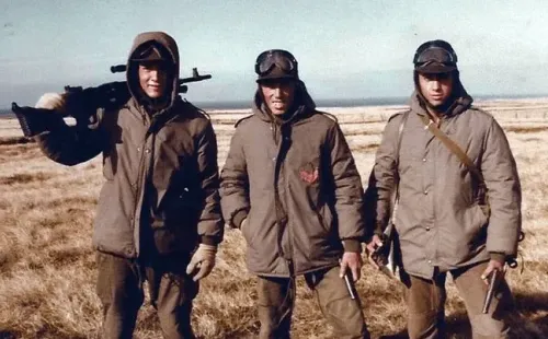 Omar De Felippe en la guerra de Malvinas.