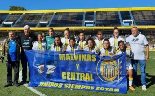 Central, el Gigante y el homenaje a Malvinas. (CARCFUTBOLFEM)