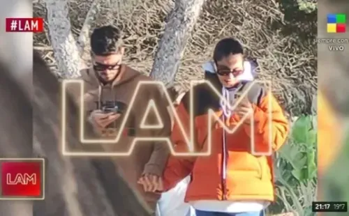 La foto de Tini y De Paul que se volvió viral. (Foto: LAM)