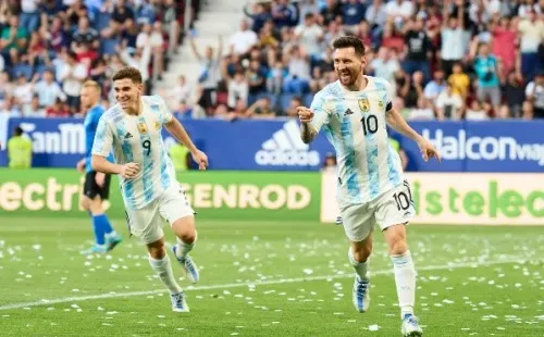 Lionel Messi brilló ante Estonia y convirtió los cinco goles del triunfo de Argentina (Foto: Getty Images)
