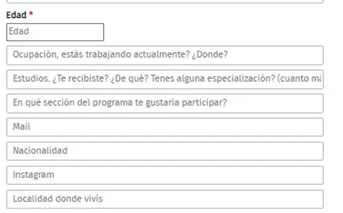 El formulario de Los 8 escalones.