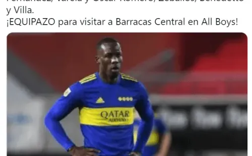 El 11 de Boca.