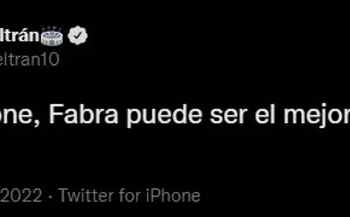 Morena Beltrán sobre Fabra.