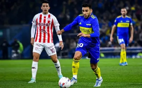 Toto Salvio viene de convertir, de penal, en la derrota de Boca ante Unión (Foto: Getty Images)