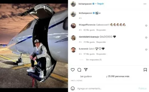 El posteo de Pavón.