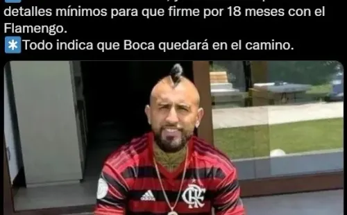 Vidal, a un paso de Flamengo.