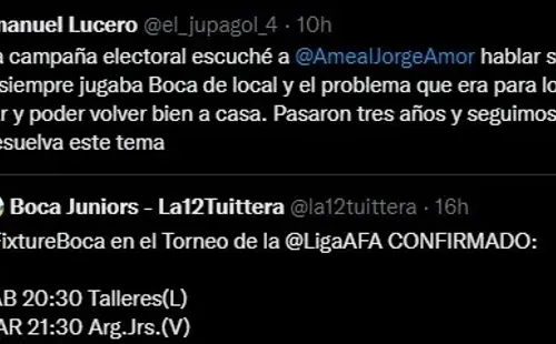 Las quejas de los hinchas.