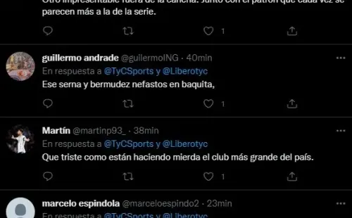 Los comentarios de los hinchas.