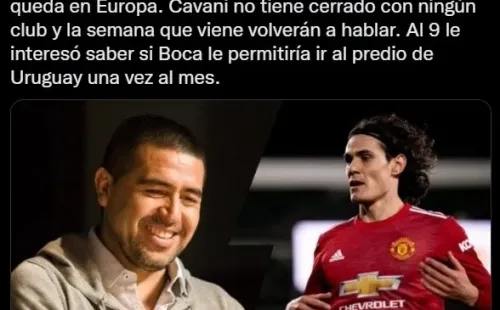 La situación de Cavani.