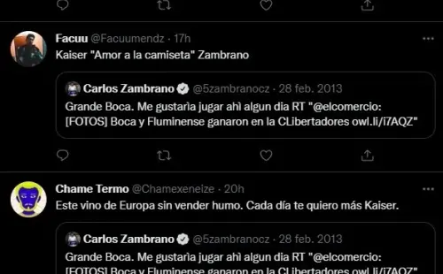 Los comentarios de los hinchas.