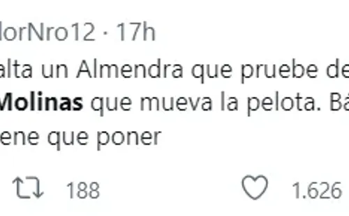 Los hinchas de Boca piden a gritos a Molinas.