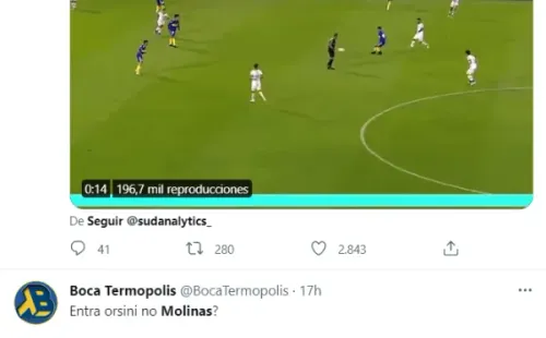 Los hinchas de Boca piden a gritos a Molinas.