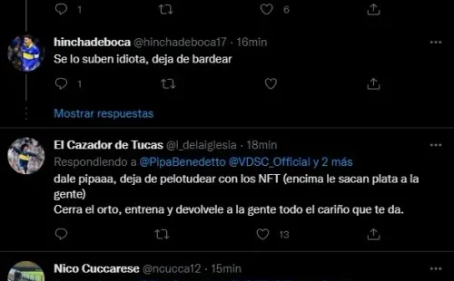 Los comentarios de los hinchas.