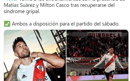 River recupera dos referentes para jugar con Tigre.
