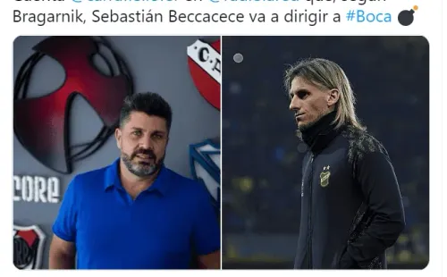 Aseguran que Riquelme ya tiene apuntado a Beccacece para diciembre.