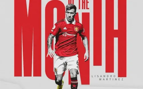 Lisandro Martínez, el jugador del mes en el Manchester United.