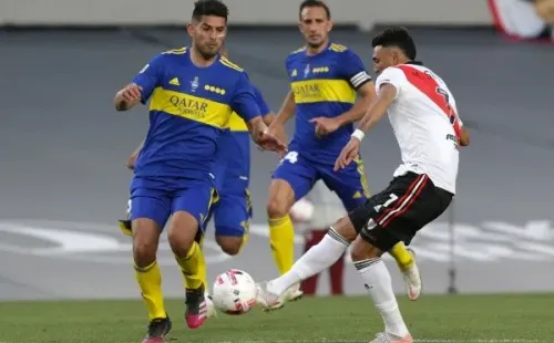 River 2-1 Boca, en octubre del 2021 (foto: Getty)