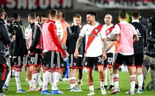 La formación del River de Gallardo para el Superclásico.