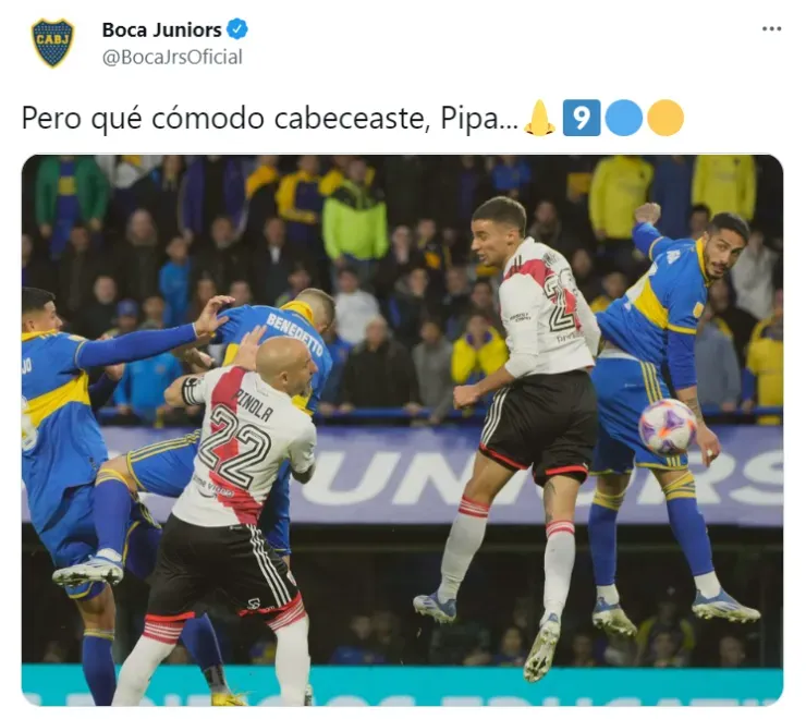 La cuenta oficial de Boca sigue riéndose de River tras el triunfo.