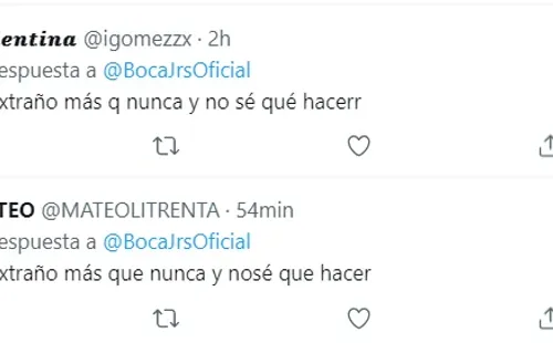 El tuit de la cuenta oficial de Boca que enloqueció a los hinchas.
