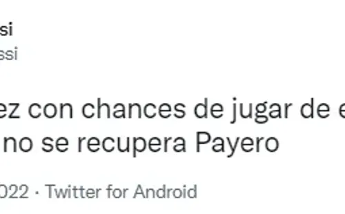 El reemplazante menos esperado.