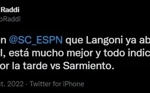 La situación de Langoni.